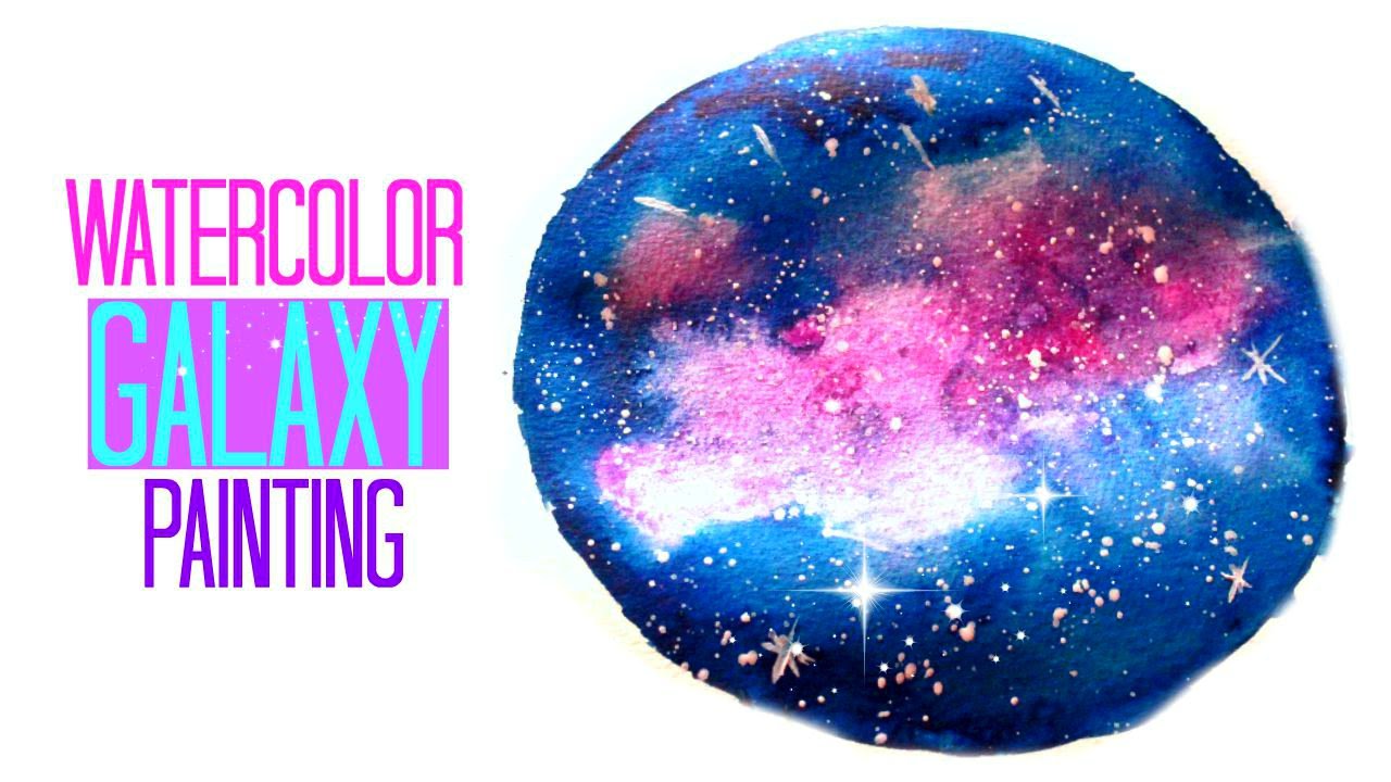 1280x720 Diy Galaxy Watercolor Painting [Mini Nebula] - Universe Watercolor