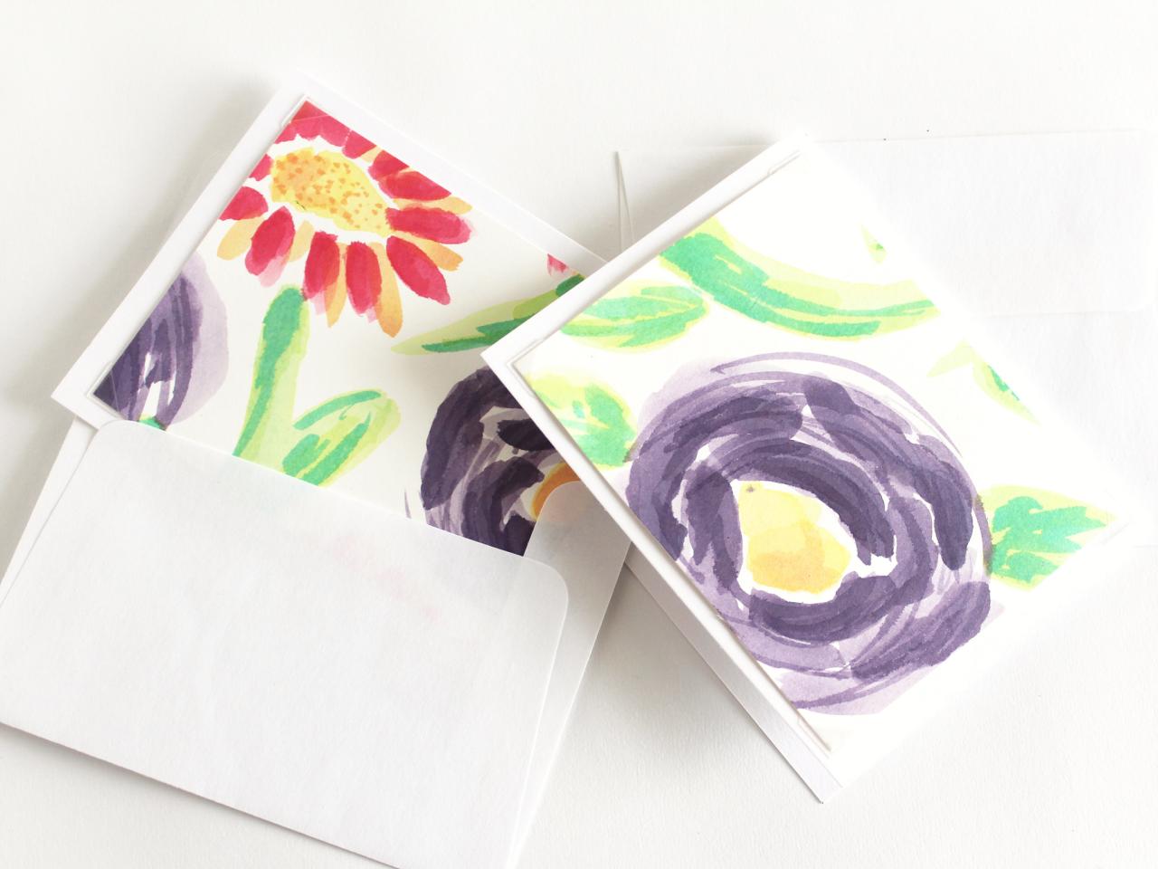 1280x960 Make Your Own Watercolor Note Cards Hgtv - Up Watercolor
