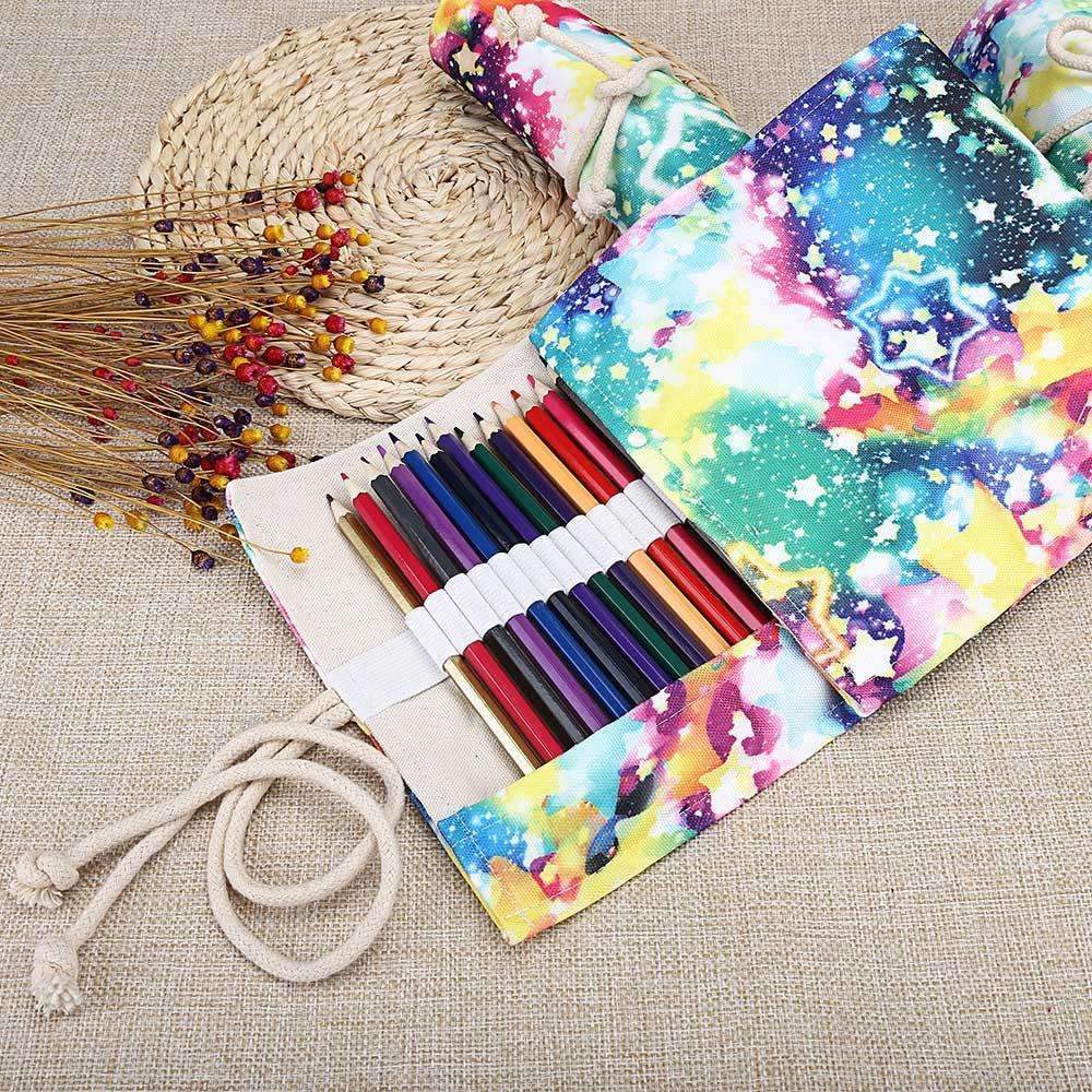 1000x1000 Watercolor Ink Painting Colored Roll Up Pencil Wrap Db House - Up Watercolor