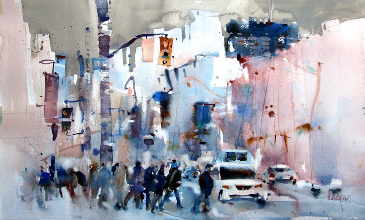 750x453 Urban Watercolor Art Amp Creative Projects Art Jobs - Urban Watercolor