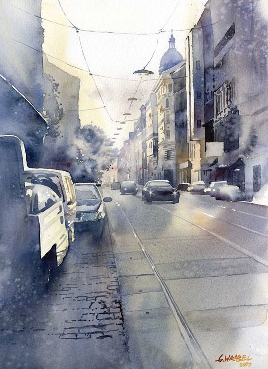 540x742 Watercolor Artists Websites The Best Urban Watercolor - Urban Watercolor