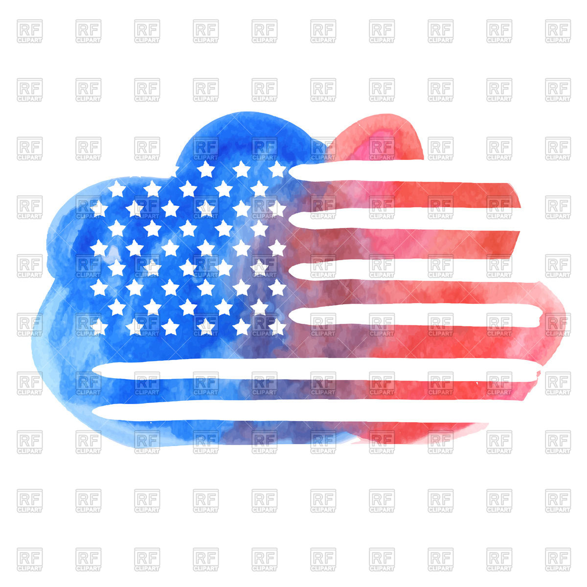 1200x1200 Watercolor Cloud - Usa Watercolor