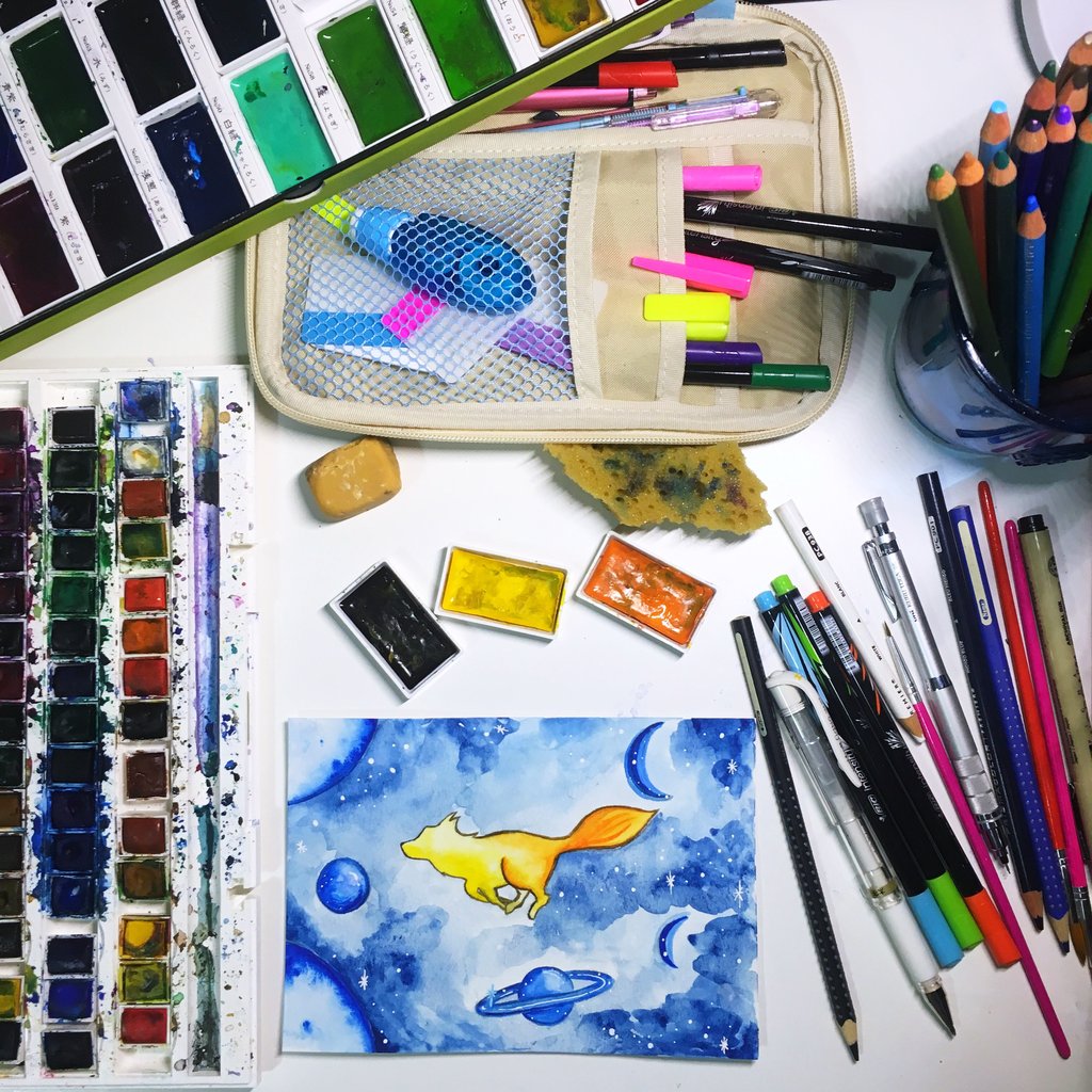 1024x1024 White Accents On Watercolor Paintings Tieu Dang Studio - Using White In Watercolor