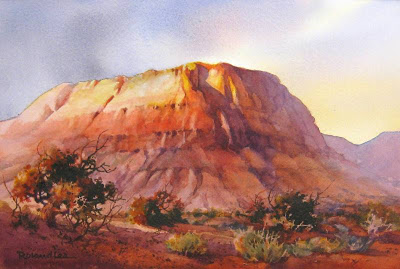400x269 Roland Lee Travel Sketchbook Best Of Show Award - Utah Watercolor