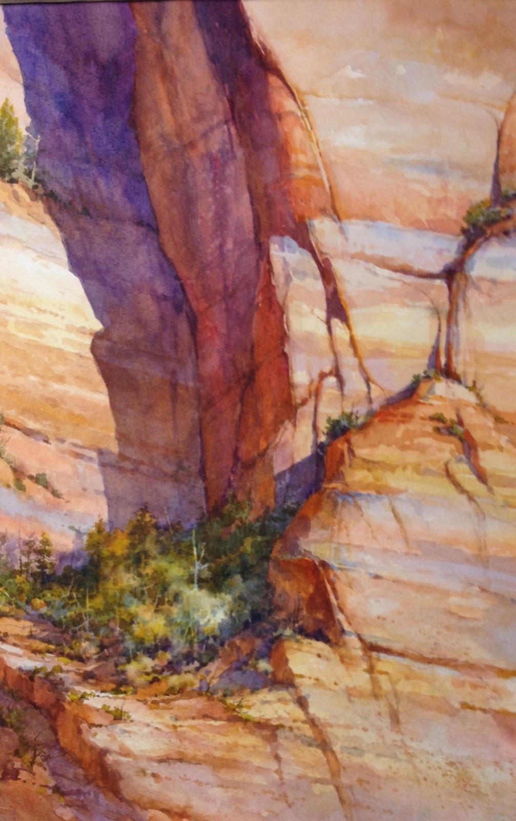 1007x1600 Roland Lee Travel Sketchbook Two Paintings Juried In To Fall Utah - Utah Watercolor
