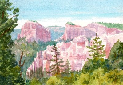 400x278 Zeh Original Art Blog Watercolor And Oil Paintings Bryce Canyon - Utah Watercolor