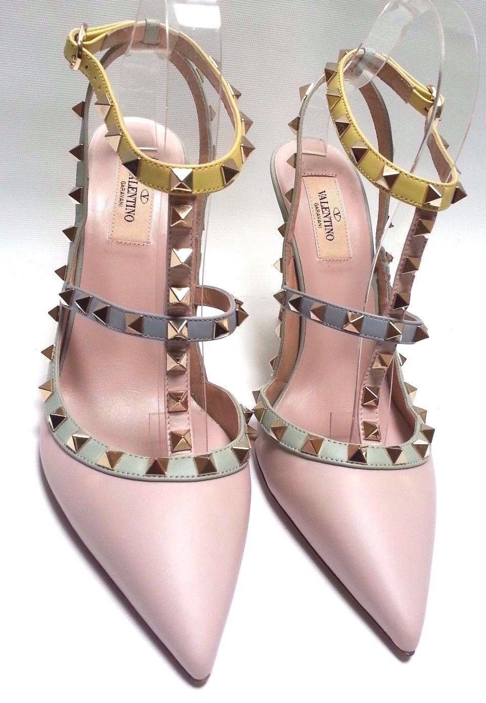 961x1388 Valentino Watercolor Rockstud Pumps Size Us 10 Regular (M, B - Valentino Watercolor