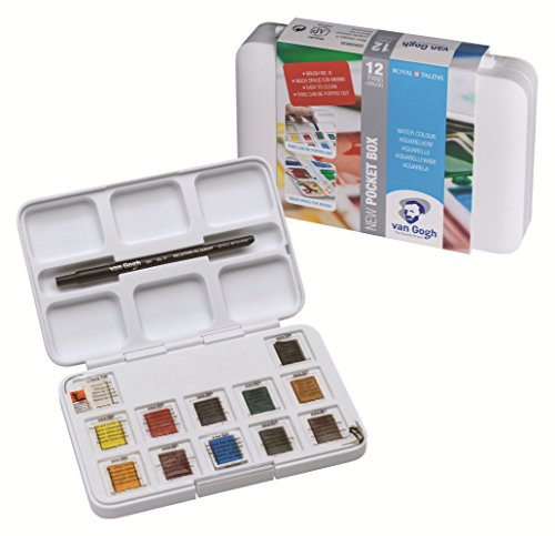 500x483 Van Gogh 12 Pan Watercolor Pocket Box Amazon.co.uk Kitchen Amp Home - Van Gogh Watercolor