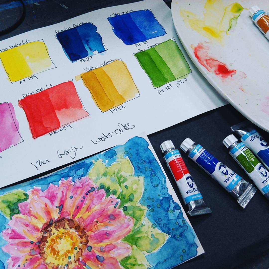 1080x1080 Roses In Watercolor Amp Van Gogh Paint Review! The Frugal Crafter Blog - Van Gogh Watercolor