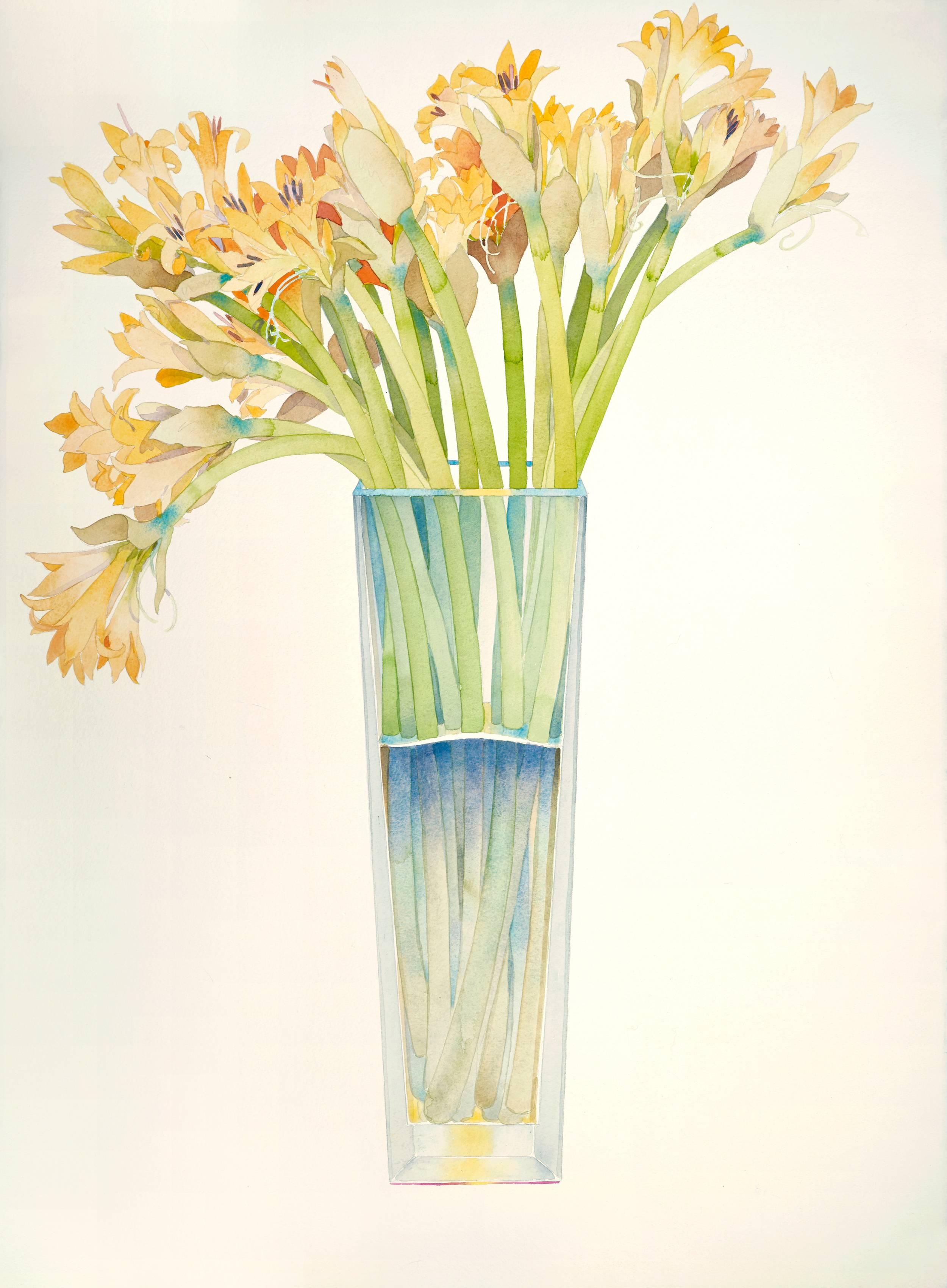 Рисунок вазы акварелью