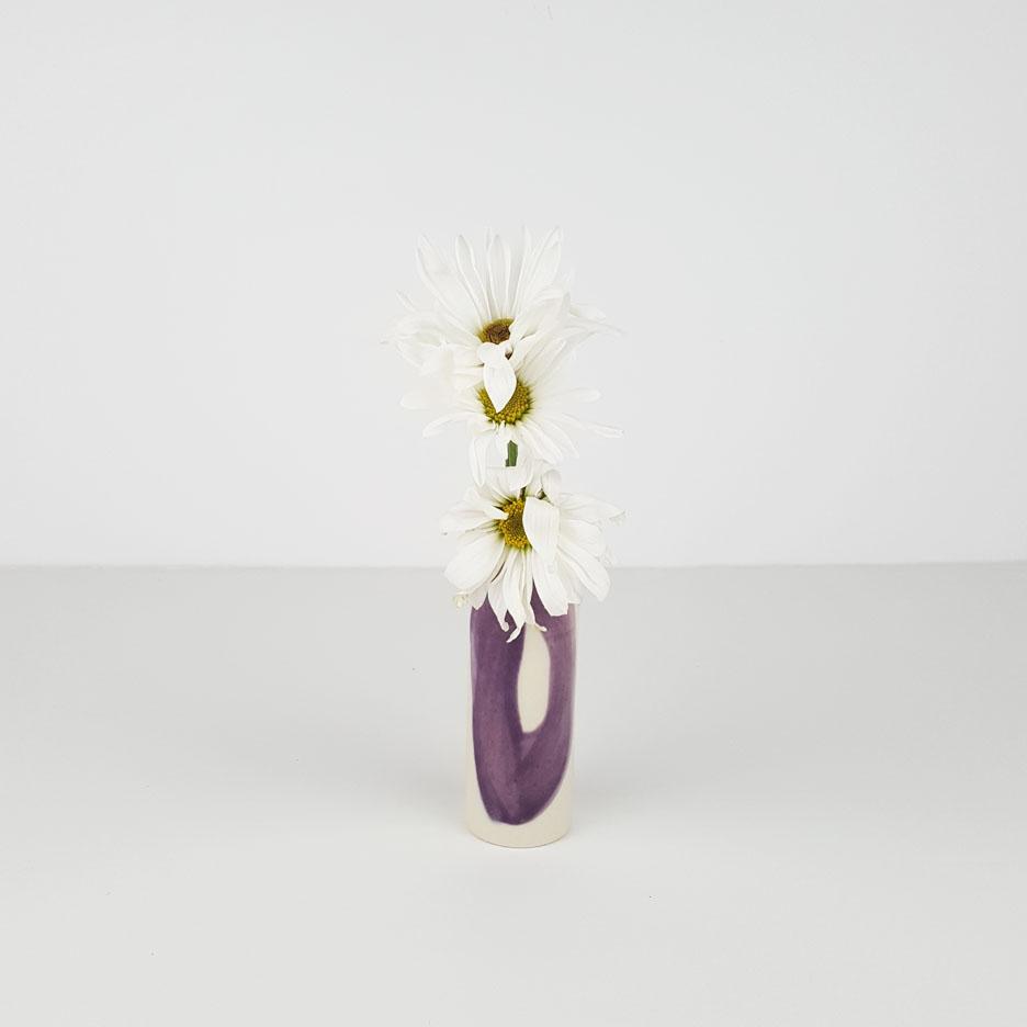 936x936 Ceramic Bud Vase With Hand Painted Watercolor Glaze Bella Joy - Vase Watercolor