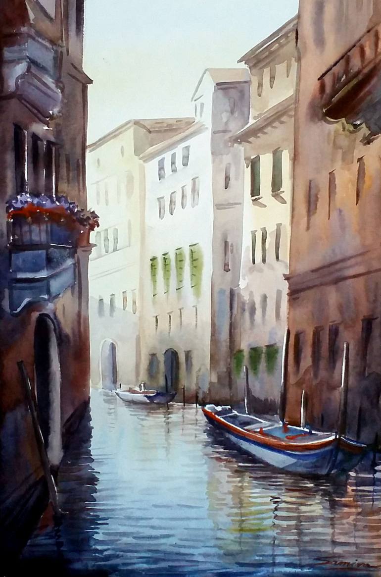 770x1165 Venice Canal - Venice Watercolor