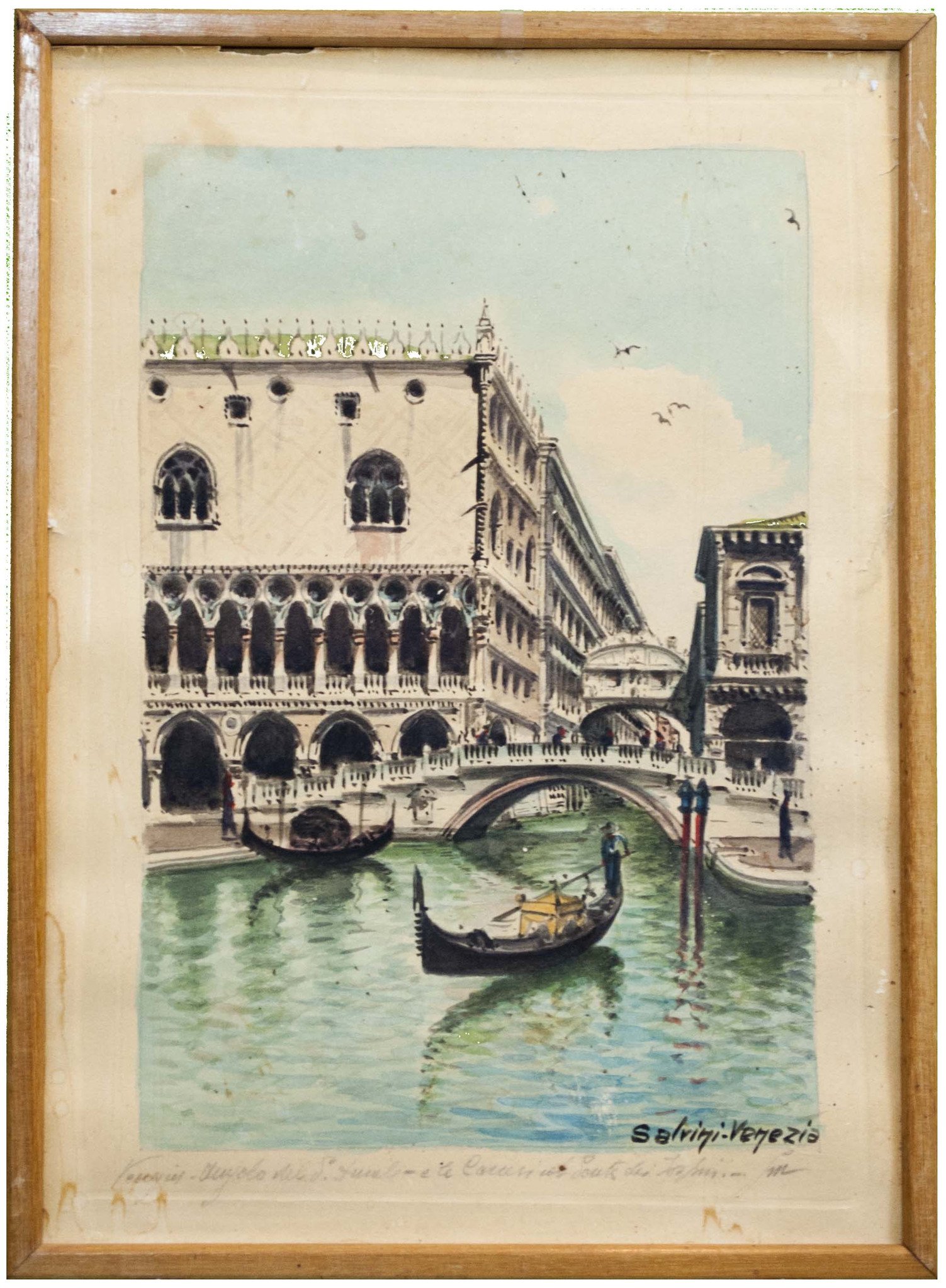 1503x2048 Italian Venice Watercolor By Carlo Salvini. Free Delivery Within - Venice Watercolor