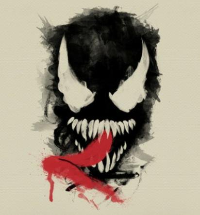 412x443 Thevenomsite On Twitter Rt @live Drawings Hermoso - Venom Watercolor