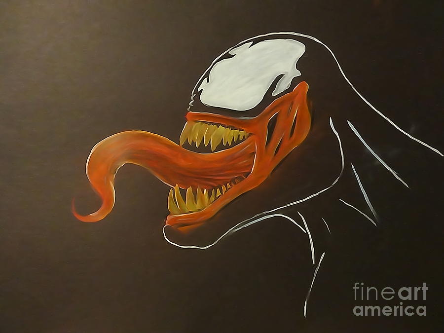 900x675 Venom Watercolor Digital Art By Justin Moore - Venom Watercolor