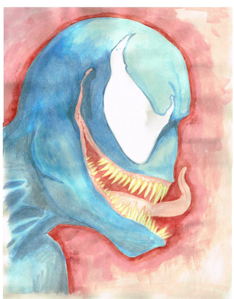 754x960 Venom Watercolor Oc - Venom Watercolor