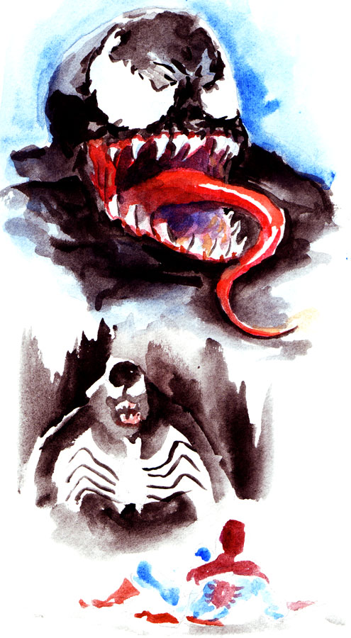 495x900 Venom By Punchyninja - Venom Watercolor