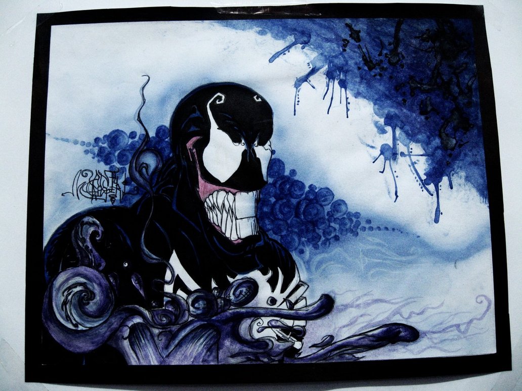 1032x774 Venom Watercolor By Antycasper - Venom Watercolor