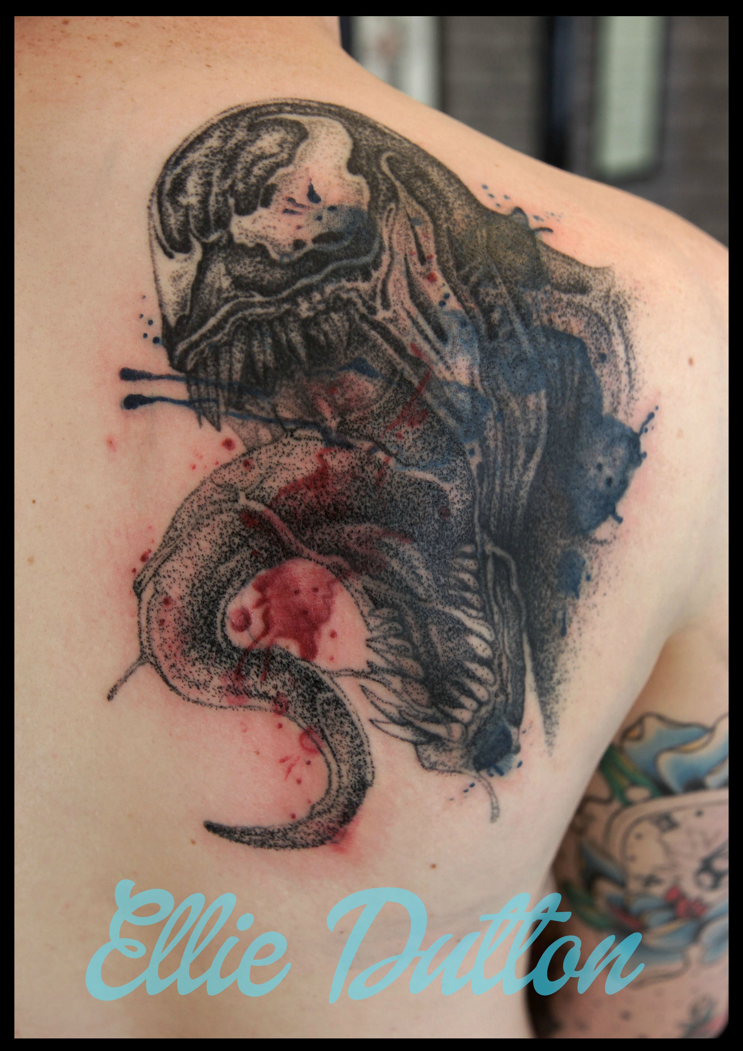 2480x3508 Handpoked Amp Watercolour Venom Tattoo, By Elliepete13, - Venom Watercolor
