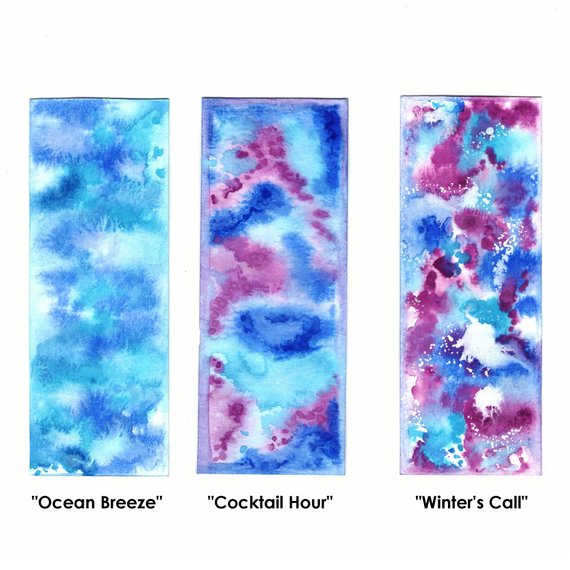 570x570 Vibrant Watercolor Bookmarks Etsy - Vibrant Watercolor