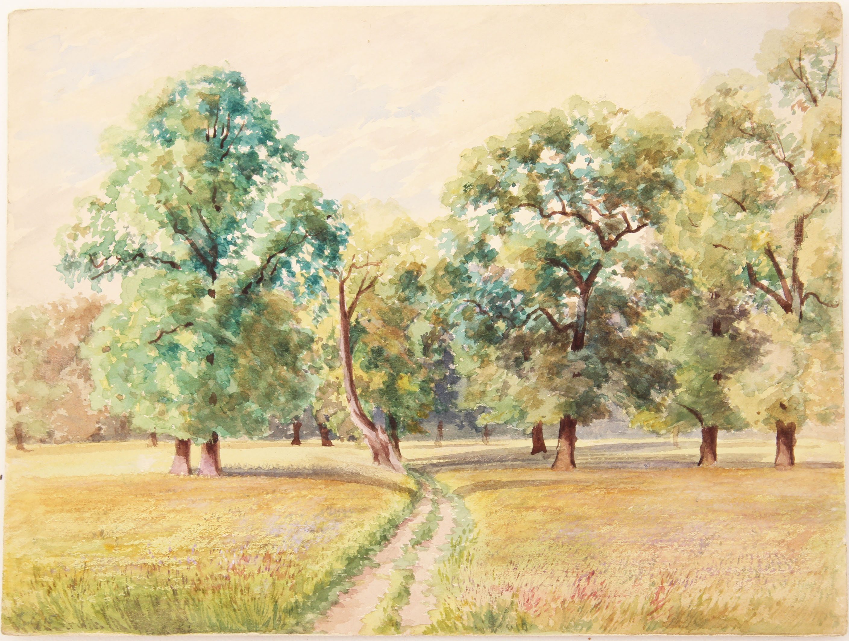 2817x2126 British 19th C Victorian Watercolour Landscape Painting Windsor - Victorian Watercolor