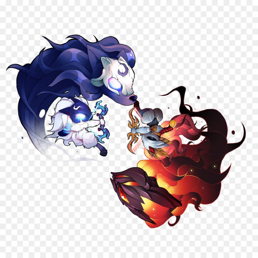 900x900 League Of Legends Drawing Fan Art Shadowfire Video Game - Video Game Watercolor