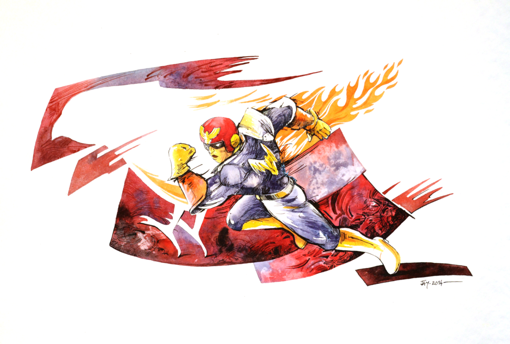 1024x691 Video Game Watercolors 1 - Video Game Watercolor