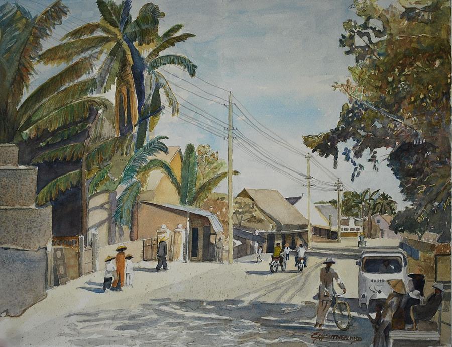 900x692 Vietnam Village - Vietnam Watercolor
