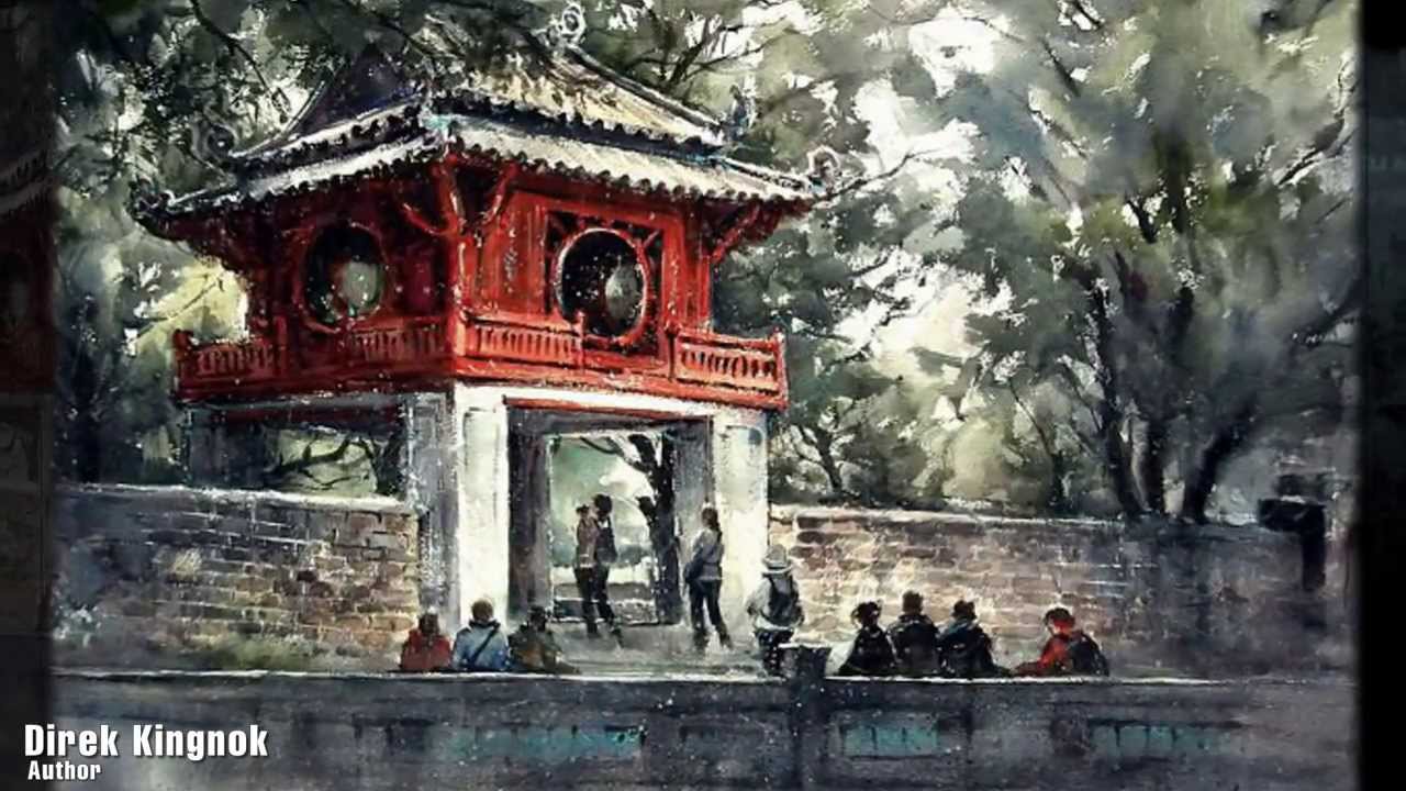 1280x720 Vietnam Watercolor By Direk Kingnok - Vietnam Watercolor