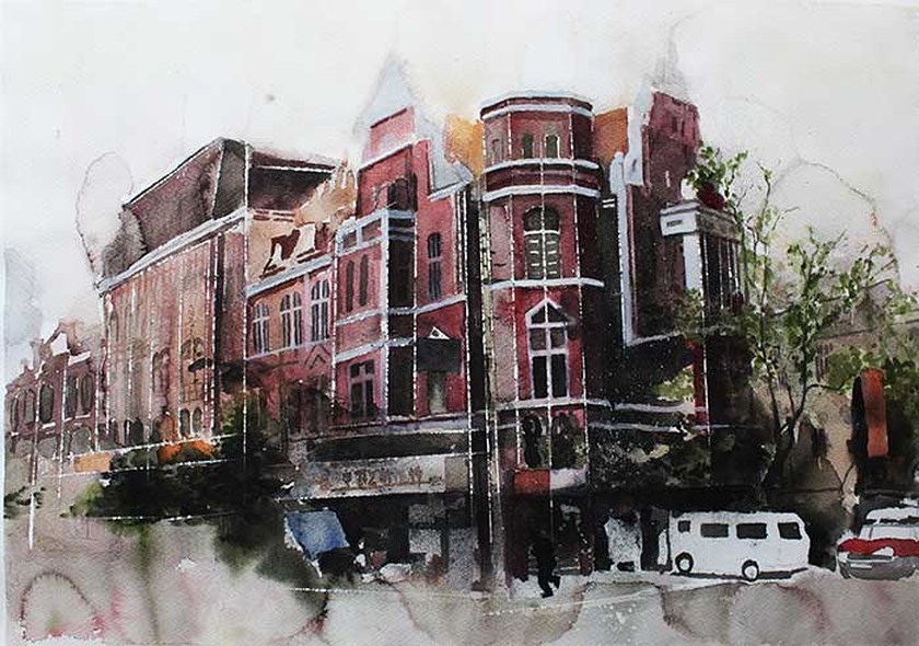 840x590 Watercolor Paintings Connect Vietnam, China Cultureart Sggp - Vietnam Watercolor