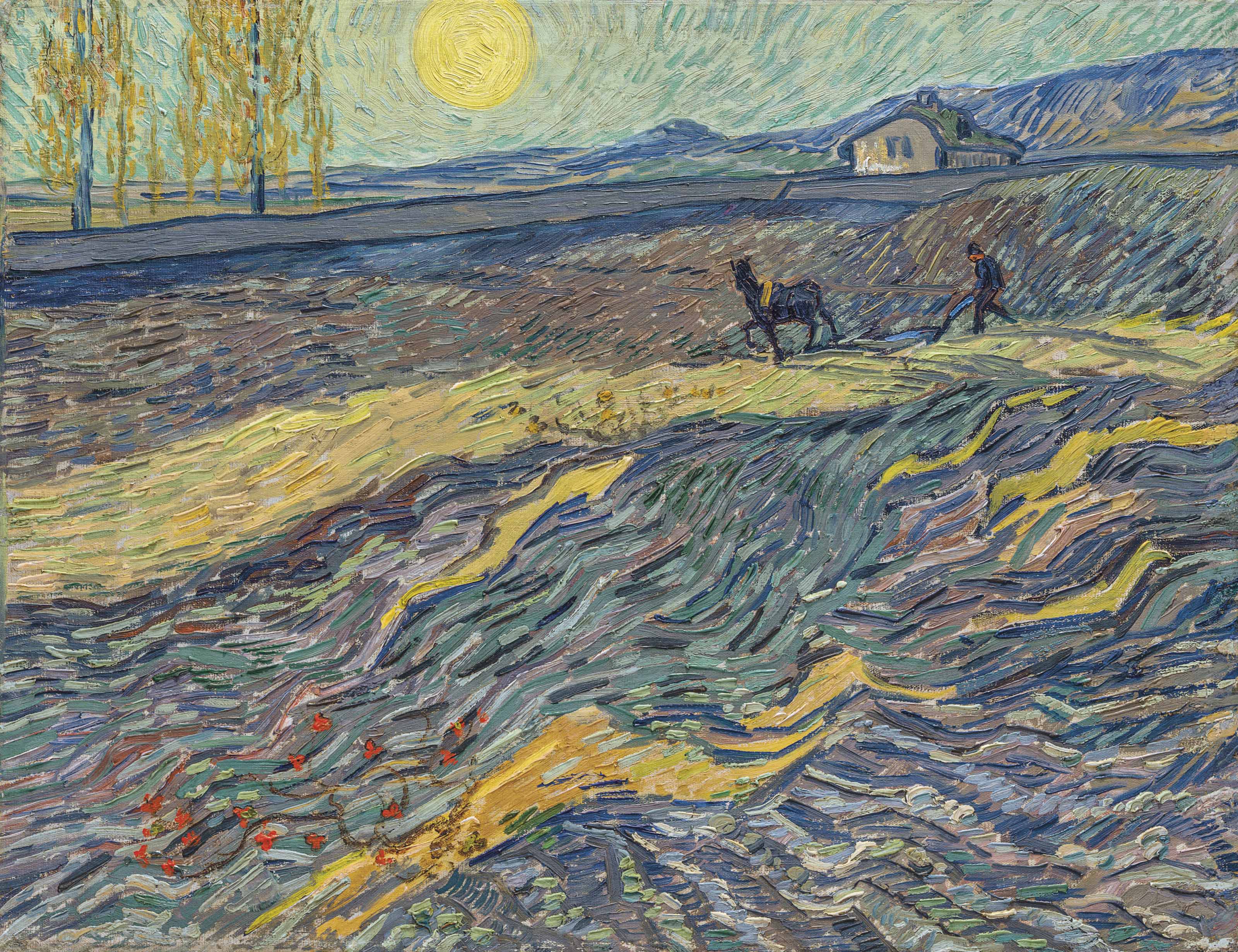 3200x2463 Vincent Van Gogh (1853 1890) Laboureur Dans Un Champ 19th - Vincent Van Gogh Watercolor