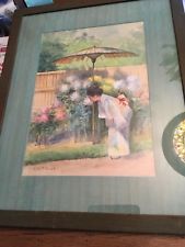 169x225 Japanese Watercolor Painting Ebay - Vintage Japanese Watercolor Paintings
