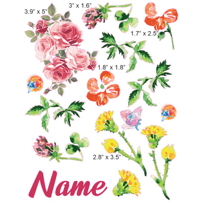 650x650 Vintage Watercolor Floral Cranial Band Decoration From High - Vintage Watercolor