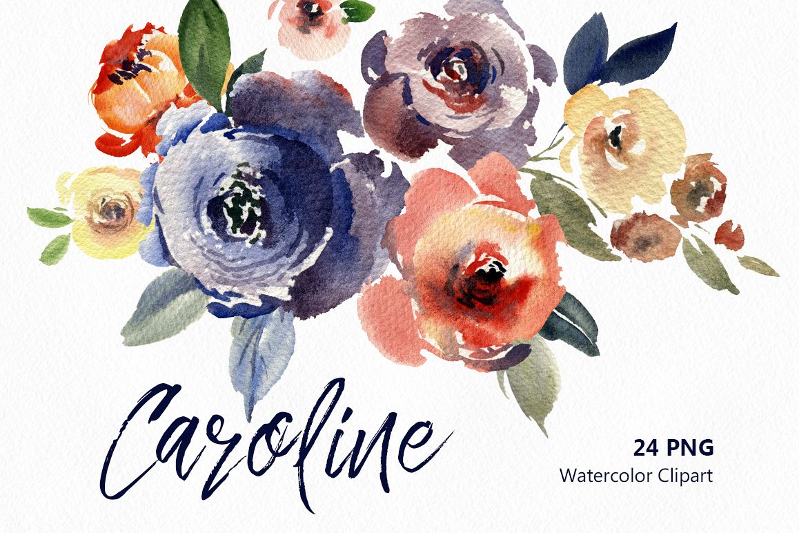 1158x772 Vintage Watercolor Flowers Amp Leaves - Vintage Watercolor