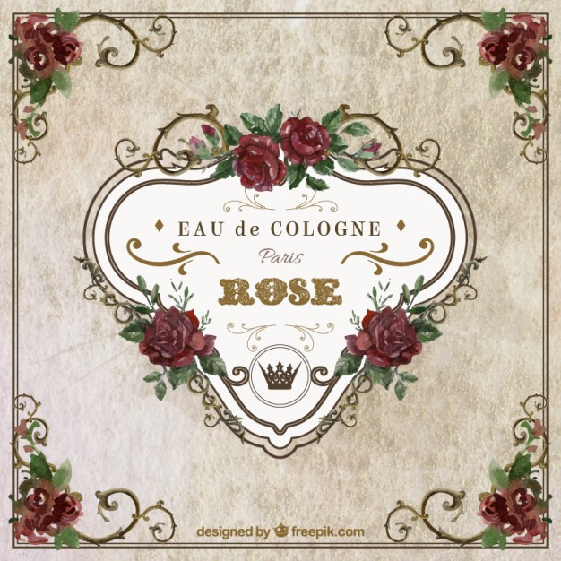 626x626 Vintage Watercolor Frame With Roses Vector Free Download - Vintage Watercolor