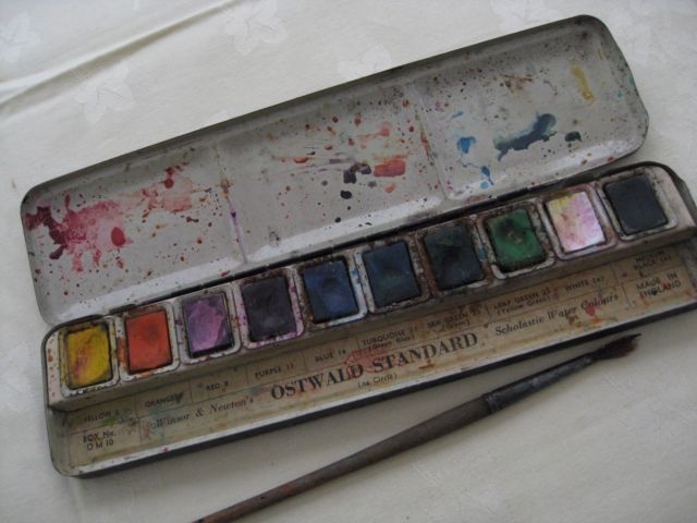640x480 Vintage Art Equipment Collection On Ebay! - Vintage Watercolor Box