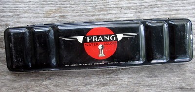 400x189 Vintage Prang Watercolor Box, Art Deco Design Last Two! - Vintage Watercolor Box