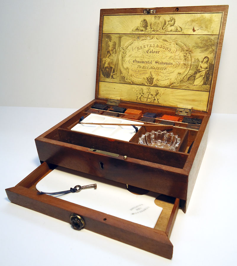 801x900 Virtual Museum Of Watercolor Materials Amp Supplies Photos Of - Vintage Watercolor Box