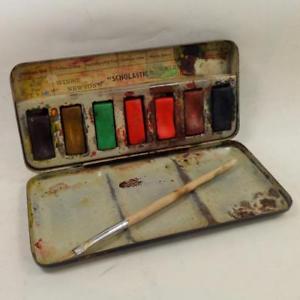 Vintage Watercolor Box at PaintingValley.com | Explore collection of ...