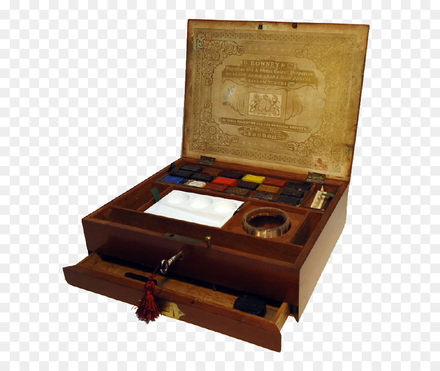 Vintage Watercolor Box at PaintingValley.com | Explore collection of