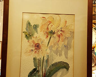 340x270 Vintage Watercolor Paintings Etsy Hk - Vintage Watercolor Paintings
