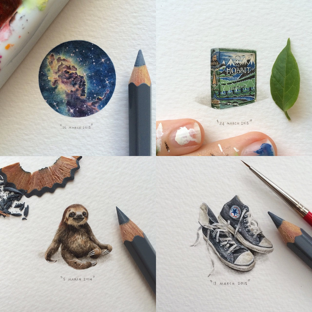1280x1280 A New 100 Day Miniature Painting Project By Lorraine Loots Tackles - Vintage Watercolor Paintings