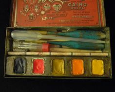 236x189 111 Best Watercolour Sets In Vintage Tins Amp Boxes Images On - Vintage Watercolor Tin
