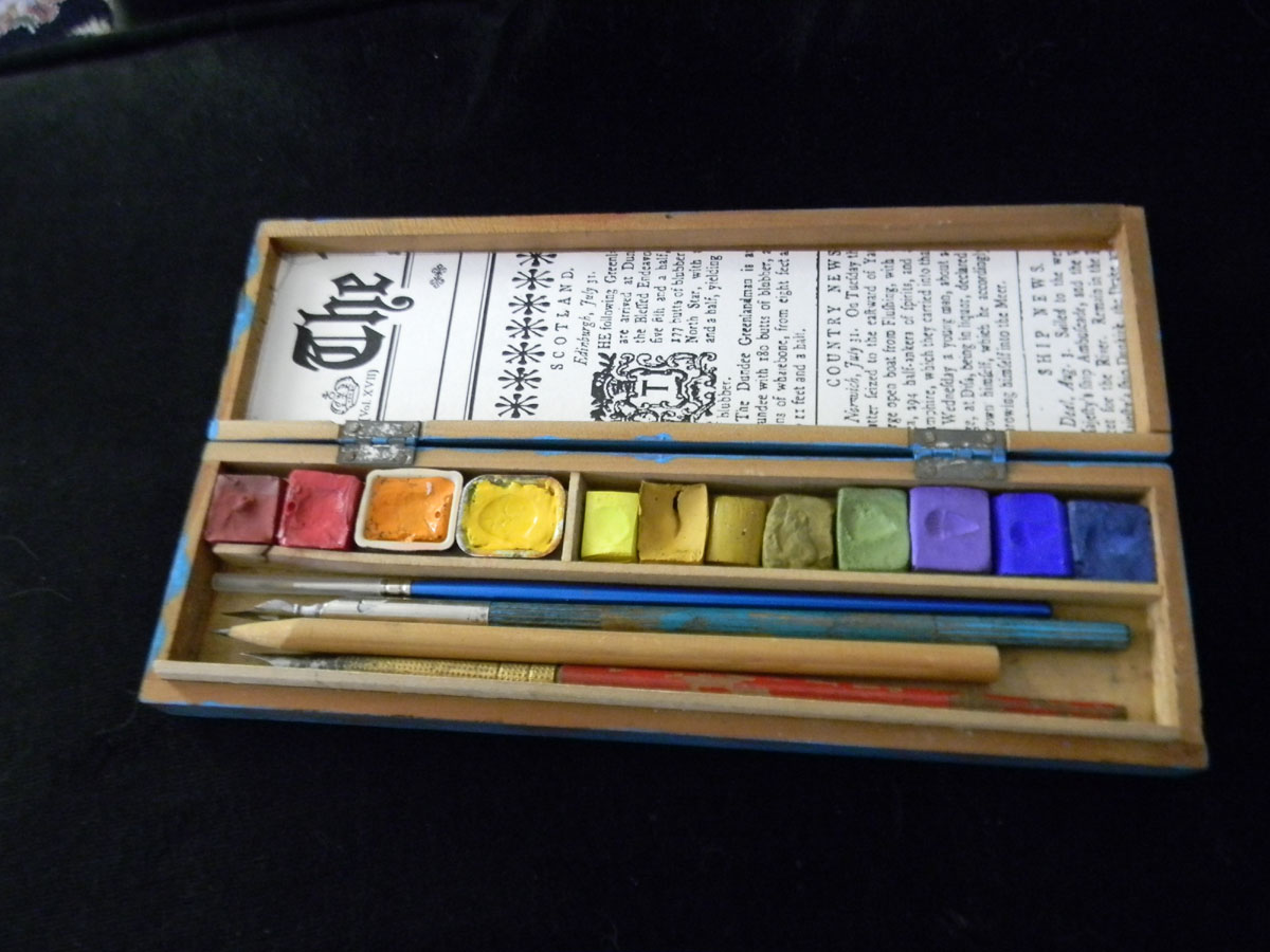 1200x900 Ken Scott American Frontier Artist Watercolour Sets In Vintage - Vintage Watercolor Tin