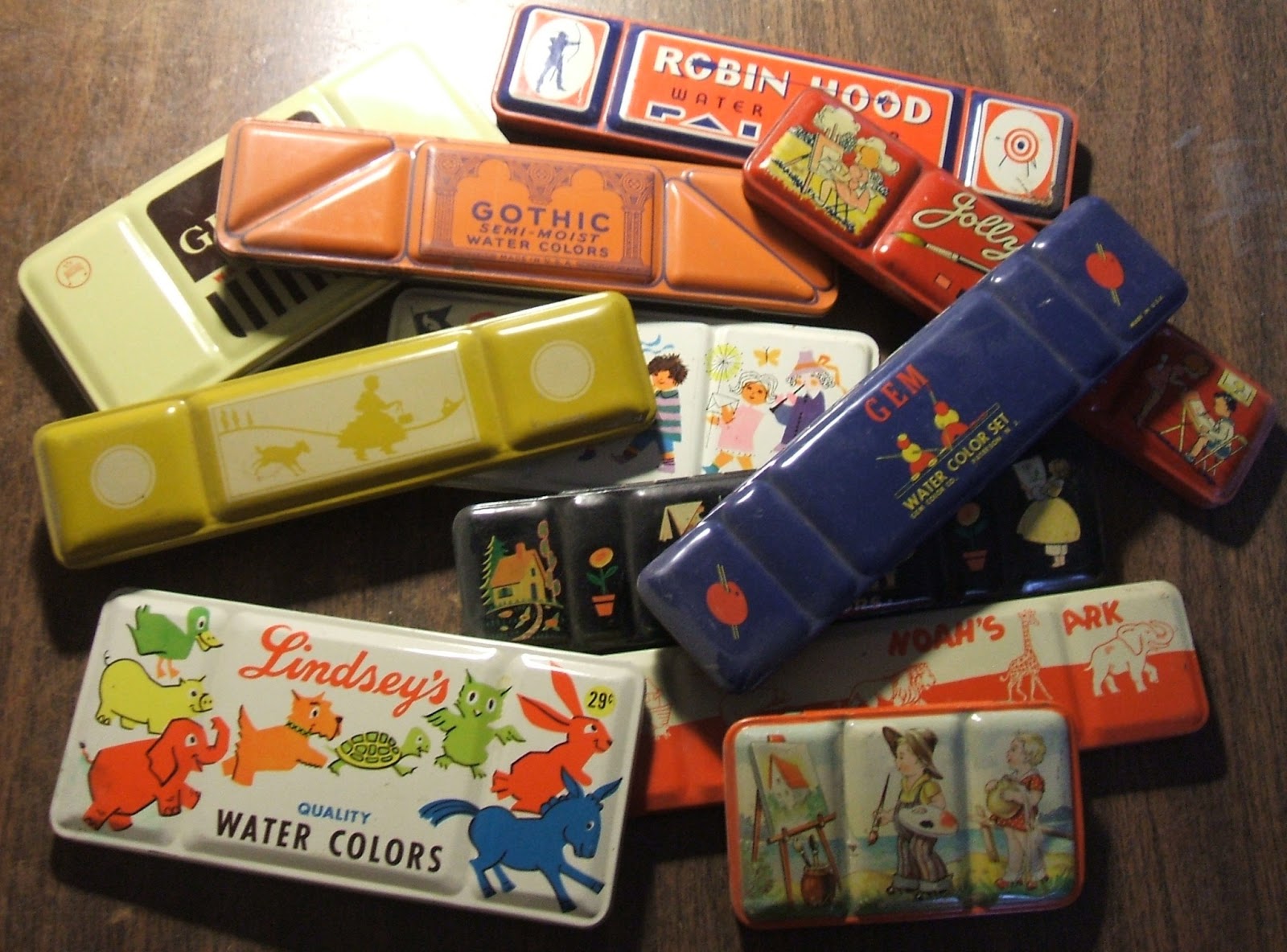 1600x1184 E.m. Corsa Backyard Wild February 2013 - Vintage Watercolor Tin