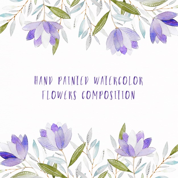 626x626 Violet Flower Vectors, Photos And Psd Files Free Download - Violet Flower Watercolor