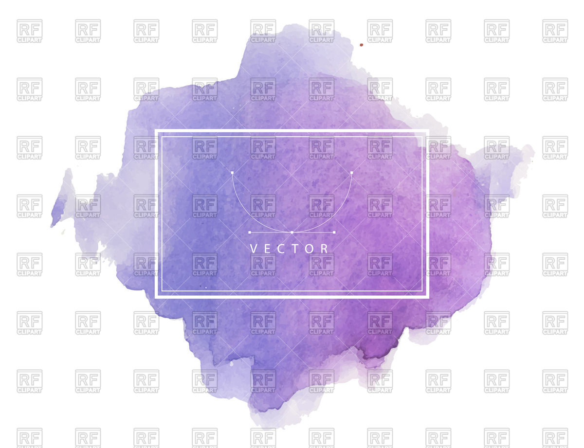 1200x921 Hand Painted Violet Watercolor Spot Vector Image Vector Artwork - Violet Watercolor