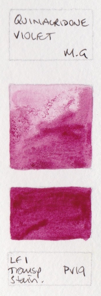 347x1019 Purple Watercolour Swatches - Violet Watercolor