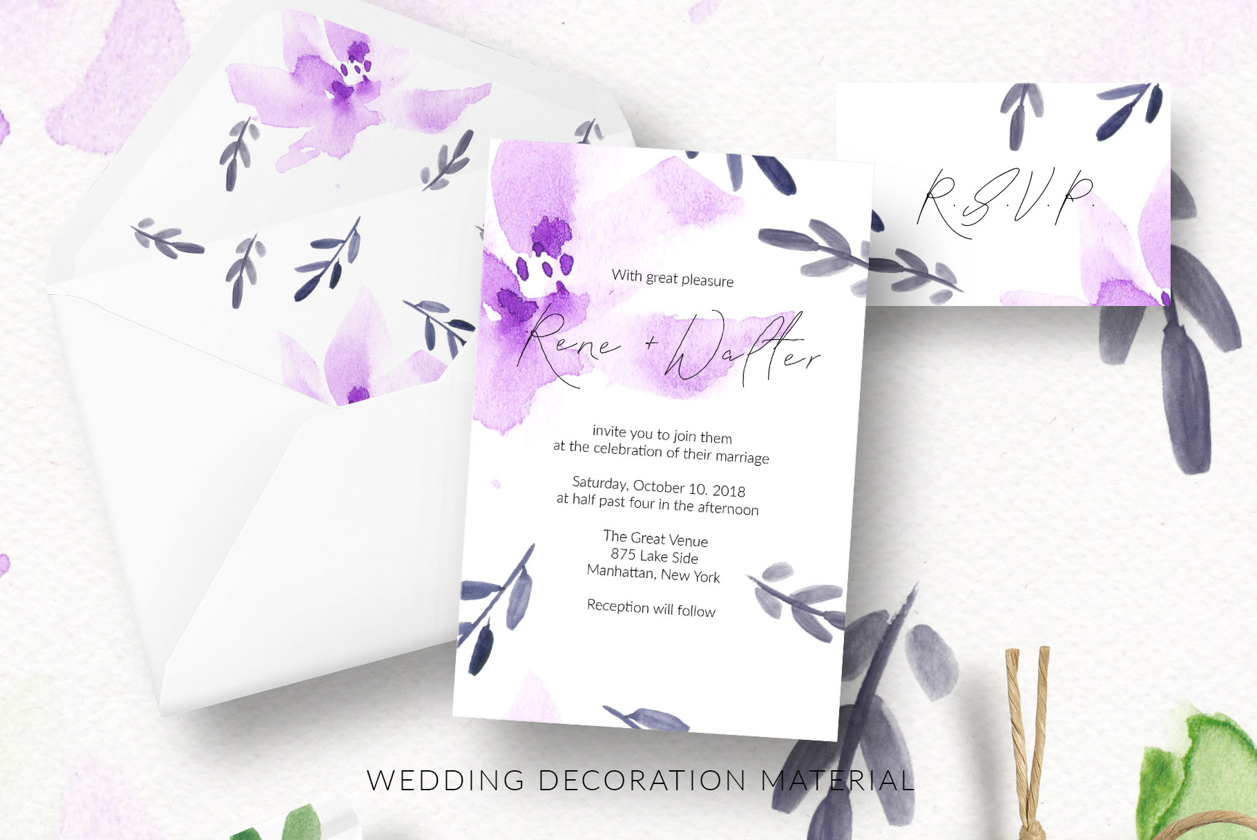 1820x1216 Violet Garden Watercolor Patterns - Violet Watercolor