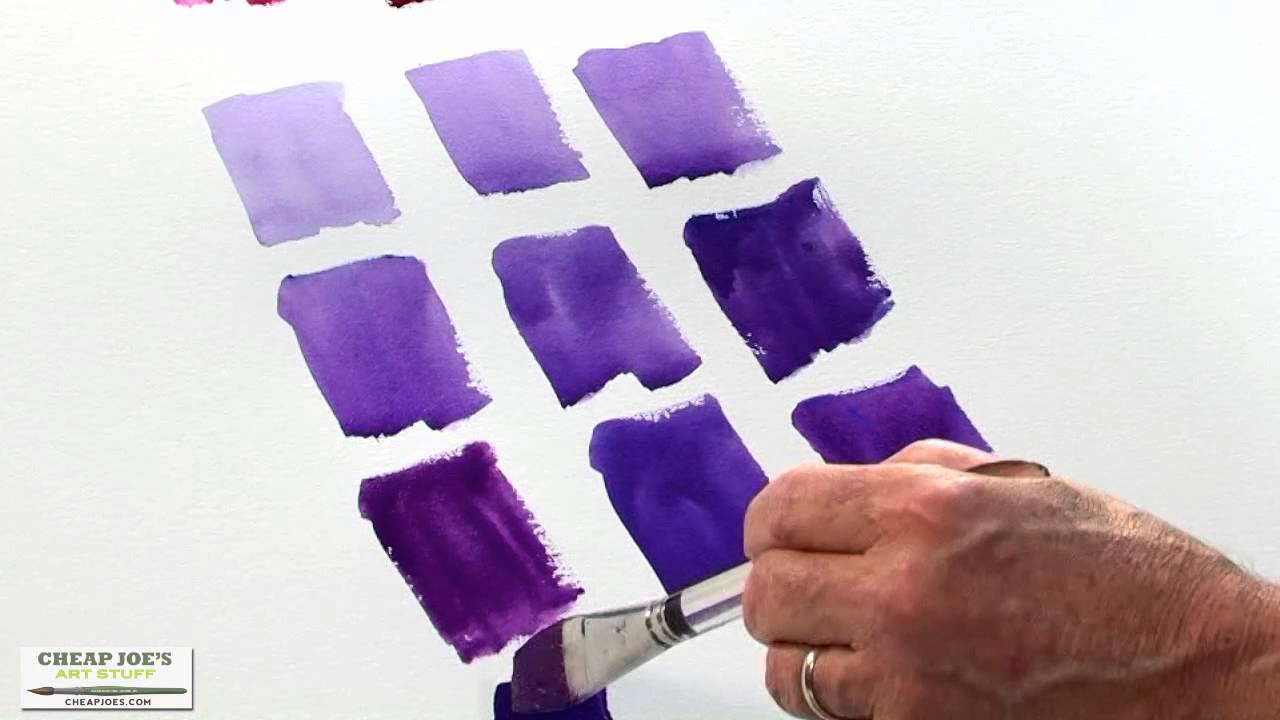 1280x720 Watercolor Techniques With Don Andrews - Violet Watercolor
